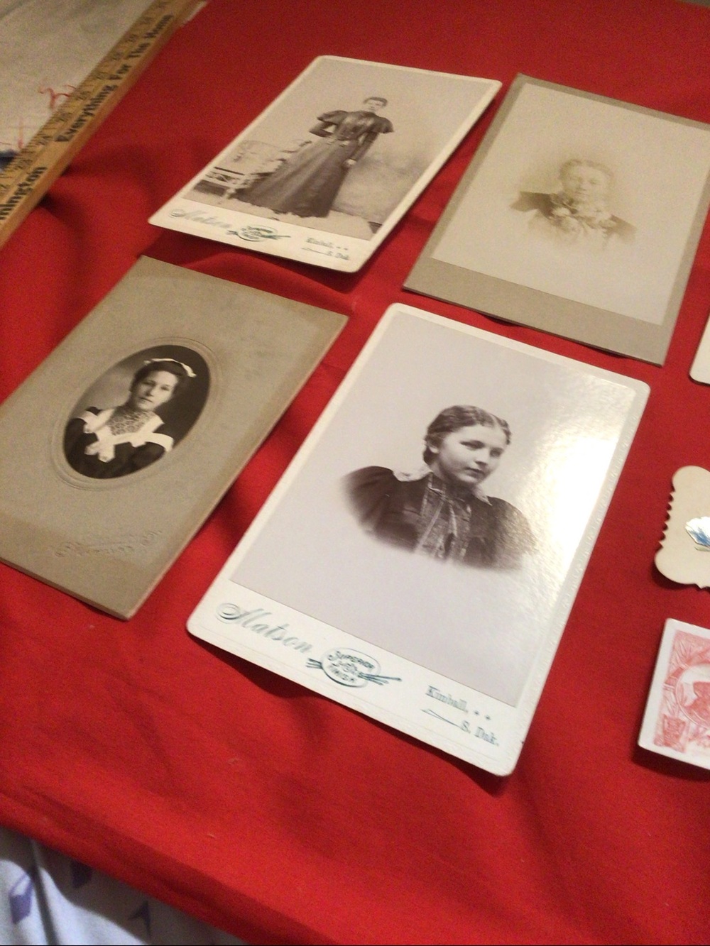 Antique Lot of 11 Cabinet Cards + 2 Antique Calling Cards - Picture 4 of 9